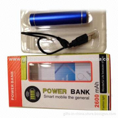 2,200mAh USB Power Bank with CE, RoHS Marks and USB LED Indicator